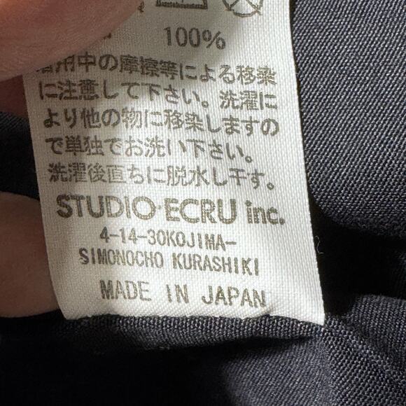 FOB Factory Navy Military Style Jacket Heavyweight Zip Made ini Japan S - Picture 9 of 12